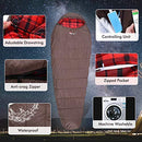 FIRSERMO Electric Heated Sleeping Bag Lightweight Portable Waterproof Comfort Mummy Bags, Perfect for Adults Camping/Hiking