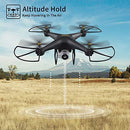 JJRC H68 RC Drone 40MINS Longer Flight Time Quadcopter with 720P Camera FPV Wifi Helicopter with 2 Batteries(20mins + 20mins), Altitude Hold, Headless Mode Remote Control Best Drone (Black)