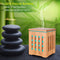 【Natural Aromatherapy】Real Bamboo Essential Oil Diffuser, Ultrasonic Aromotherapy Diffusers Cool Mist Aroma Diffuser Humidifier for Home Office Yoga Baby Room