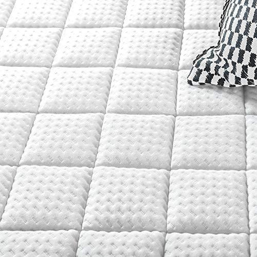 Zinus 2.5 Inch Green Tea Memory Foam Quilted Mattress Pad for Mattresses 12 Inches and under, Mattress Topper Rejuvenator, King