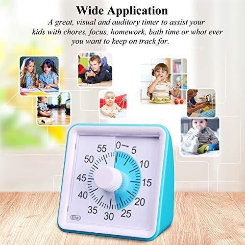 60 Minutes Visual Timer Great for Use At Home Work School Classroom and With Children or Adults With Special Needs