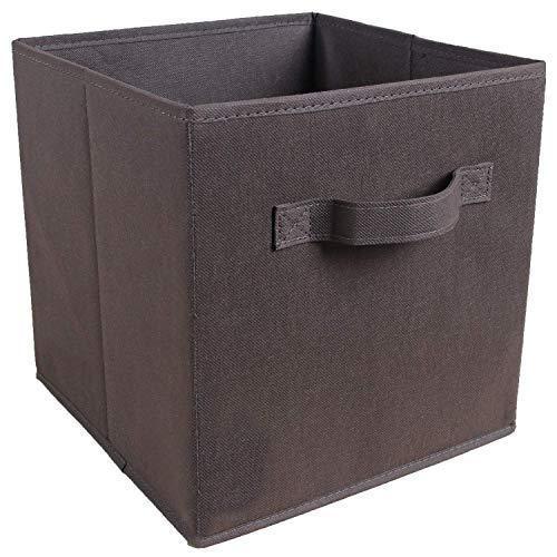 Zuer Foldable Storage Cubes- Thickening Collapsible Fabric Boxes Household Cube Storage Box - Moistureproof, Dustproof, Odourless (2 Pack) (Yellow)