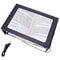 Magnifying Glass Hands-Free Large Rectangular Full-Page Magnifier LED Lighted Illuminated Foldable 3X Desktop Portable for Elder Kids