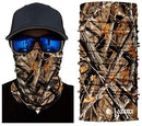 AXBXCX 2 Pack - Camouflage Print Seamless Neck Gaiter Bandana Face Mask for Outdoor Activities