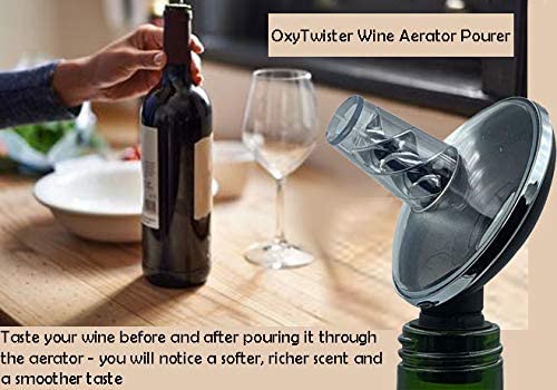 Andre Lorent Wine Aerator Pourer and Premium Decanter, Danish Design, Instantly aerates wine & enhances taste, No drip Pouring, Perfect for Wine Lovers, Gift Idea, Premium quality, No leaking, Pouring wine.