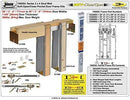 Johnson Hardware 1500 Soft Close Series Commercial Grade Pocket Door Frame for 2x4 Stud Wall (30 inch x 80 inch)