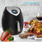 Air Fryer 5.8 Quart/5.5L/XXXL 1700w, homgeek Digital Air Fryer Touch Screen 7 in 1 with Cookbook for Family of 5 include Temperature Control, 60min Timer, Non-stick Dishwashable Basket