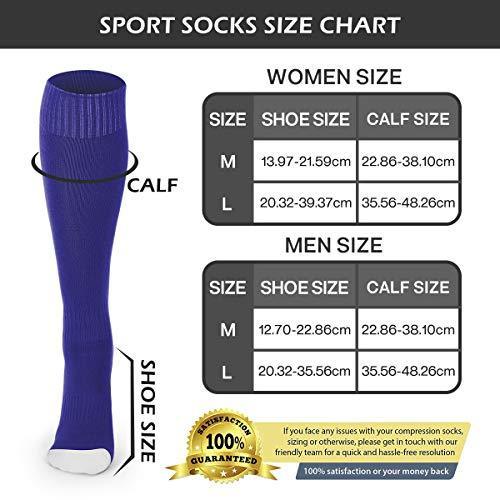 Soccer Socks Non-slip Long Sport Socks Men Women Sports Team Cushioned Socks