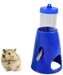 B.C Pet Small Animals Hamster Hideout Drinking Waterer 2-in-1 Water Bottle with Base Hut for Small Animals PBA Free