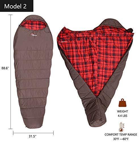 FIRSERMO Electric Heated Sleeping Bag Lightweight Portable Waterproof Comfort Mummy Bags, Perfect for Adults Camping/Hiking