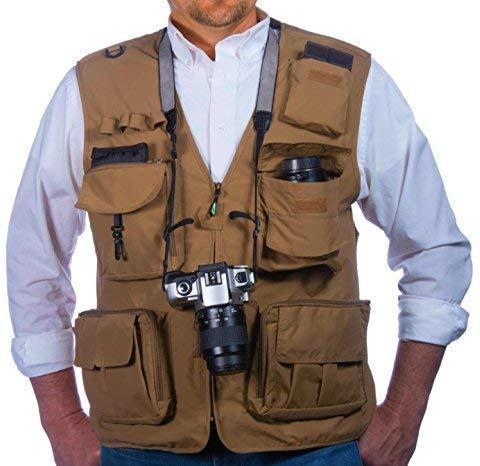 Autumn Ridge Traders Fly Fishing Photography Climbing Vest with 16 Pockets Made with Lightweight Mesh Fabric for Travelers, Sports, Hiking, Bird Watching, River Guide Adventures and Hunting.