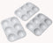 Penta Angel Art Paint Tray Palette 3Pcs 6 Well Plastic Rectangular Paint Tray for Kids Watercolor Painting (Square-3PCS)