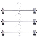 Tosnail 12 Pack Add-On Hangers Stackable Hangers Metal Pants Skirt Hangers Cascading Hangers with 2-Adjustable Clips