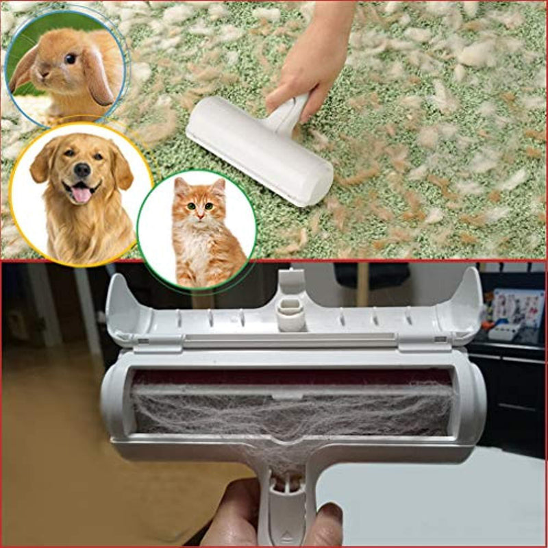 Nado Care Pet Hair Remover Roller - Lint Roller for pet Hair - Self Cleaning Dog & Cat Hair Remover - Remove Dog, Cat Hair from Furniture, Carpets, Bedding, Clothing and More.