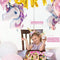 180+ PCS Complete Unicorn Party Supplies & Decorations - Glittery Unicorn Headband | Disposable Tableware Set | 30 Magical Balloons | 24 Pc Unicorn Cupcake Wrappers & Toppers | Party Favors