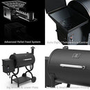 Z Grills ZPG-450A 2019 Upgrade Model Wood Pellet Grill & Smoker, 6 in 1 BBQ Grill Auto Temperature Control, 450 sq inch Deal, Bronze & Black Cover Included