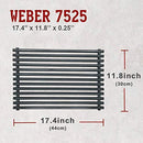 Weber 7525 Porcelain Enameled Grates (17.4 x 11.8 x 0.25) for Weber Spirit 300 Series, Spirit 700, Genesis Silver Gold Platinum B/C, 2-Piece