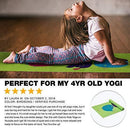 Gaiam Kids Yoga Mat Exercise Mat, Yoga for Kids with Fun Prints - Playtime for Babies, Active & Calm Toddlers and Young Children (60" L x 24" W x 3mm Thick)