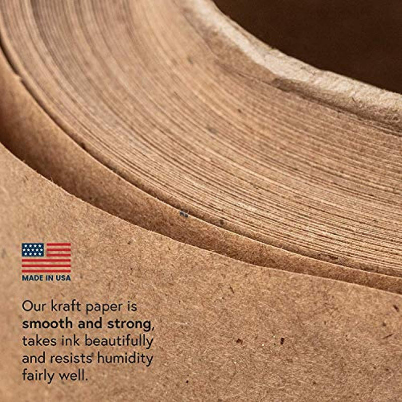 Kraft Paper Roll 30'' X 1800'' (150ft) Brown Mega Roll - Made in Usa 100% Natural Recycled Material - Perfect for Packing, Wrapping, Butcher, Craft, Postal, Shipping, Dunnage and Parcel