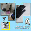 HANDLANDY Pet Grooming Glove, Gentle Deshedding Brush Gloves, Pet Hair Remover & Bathing Massage Tool for Dogs, Cats & Horse