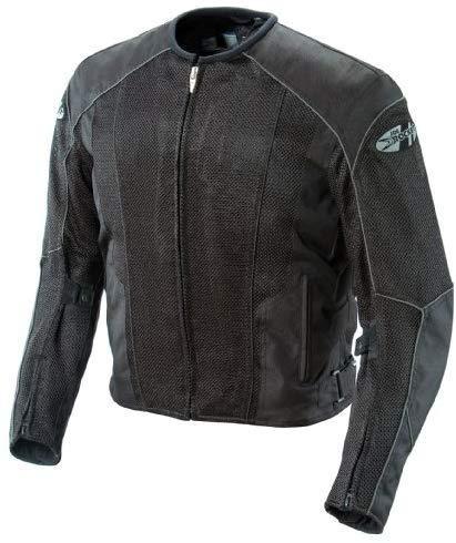 Joe Rocket Phoenix 5.0 Men's Mesh Motorcycle Riding Jacket (Black/Black, Medium)