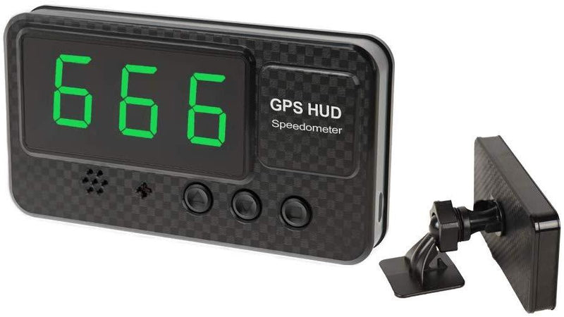 Digital Universal GPS HUD Speedometer Display GPS Head Up Dispaly Speedometer Car Truck Odometer with Over Speed Warning/Car Clock / 5.4in Large Screen KingNeed C90