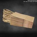 5.25"x3.25"x8" - 100 Pcs - Brown Kraft Paper Bags, Shopping, Mechandise, Party, Gift Bags