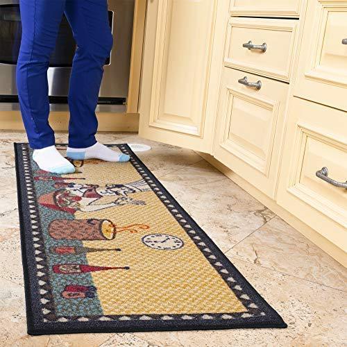 Ottomanson siesta collection runner rug, 20"X59", Beige Kitchen Chef