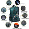 G4Free Hiking Backpack 50L Waterproof Daypack Outdoor Camping Climbing Backpack with Rain Cover for Women Men