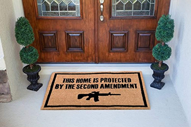 Freedom & Company - Second Amendment Doormat 100% All Natural Fibers Coir -Eco-friendly