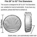 Tire Covers Set of 4, 5 Layer Tire Wheel Protectors, Waterproof UV Protection Wheel Tire Covers, Fit 29" to 33" Truck Camper Van Auto Car Tires Diameter