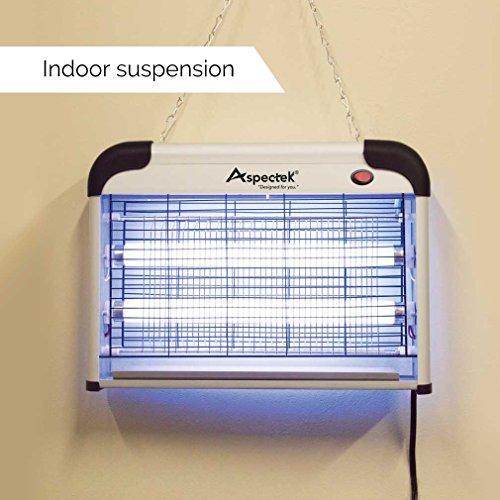 Aspectek Upgraded 20W Electronic Bug Zapper, Insect Mosquito, Fly, Moth, Wasp, Beetle & Other pests Killer Indoor Residential & Commercial, Home