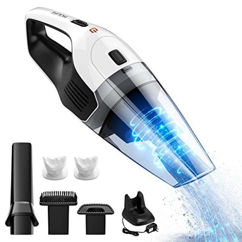 [Upgraded Version]Handheld Vacuum, HoLife Cordless Vacuum Cleaner with 14.8V Li-ion Battery Powered Rechargeable Quick Charge Tech and Cyclone Suction Lightweight Hand Vac