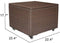 BABYLON Outdoor Patio Wicker Storage Container Deck Box Made of Antirust Aluminum Frames and Resin Rattan, 86-Gallon (Brown) (Large, Brown)