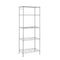 Rackaphile 5-Tier Classic Wire Storage Rack Organizer Kitchen Shelving Unit, Silver Grey