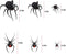 TMCCE 107 Piece Halloween Party Decorations Black Bats Spiders Window Clings Decals Stickers for Halloween Party Supplies Favor