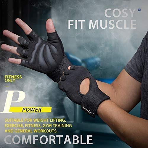 SIMARI Workout Gloves for Women Men,Training Gloves with Wrist Support for Fitness Exercise Weight Lifting Gym Lifts,Made of Microfiber SMRG905