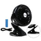 Yoosion USB FAN Clip Portable 2200mAh Rechargeable Battery Powered USB Desk Fan 4 Blades Quite Personal Cooling Mini Fans