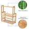 3-Tier Standing Spice Rack LITTLE TREE Kitchen Bathroom Countertop Storage Organizer, Bamboo Spice Bottle Jars Rack Holder with Adjustable Shelf, Bamboo