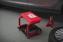 Torin Big Red Rolling Creeper Garage/Shop Seat: Padded Mechanic Stool with Tool Tray, Red