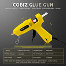 Hot Glue Gun, Cobiz Full Size (Not Mini) 60/100W Dual Power High Temp Heavy Duty Melt Glue Gun Kit with 10 Pcs Premium Glue Sticks(0.43'' x 8") for Arts & Crafts Use,Christmas Decoration/Gifts