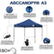 "ABCCANOPY Pop up Canopy Tent Commercial Instant Shelter with Wheeled Carry Bag, 10x10 FT Navy Blue "