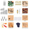43PCS Wood Burning Kit, Woodburning Tool with Soldering Iron, Wood Burning/Soldering/Carving/Embossing Tips, Stand, Pencil, Carbon Transfer Paper, Stencil, Carrying Case