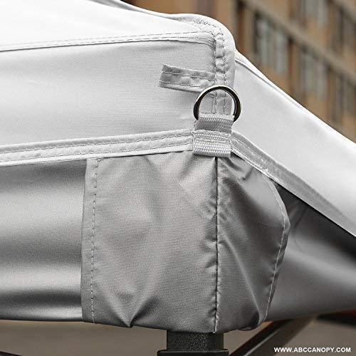 ABCCANOPY Pop Up Canopy Replacement Top Cover 100% Waterproof Choose 18+ Colors (Top White)