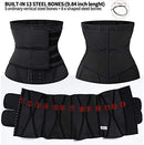 KIWI RATA Neoprene Sauna Waist Trainer Corset Sweat Belt for Women Weight Loss Compression Trimmer Workout Fitness