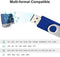 LEIZHAN OTG 32GB USB Flash Drive USB 2.0 Micro USB Pen Drive Memory Stick u Disk (Blue)