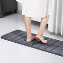 Lifewit 47.2" x 17.3" Bathroom Bath Runner Rug Long Soft Water Absorbant Memory Foam Rubber Back Anti-Slip Grey