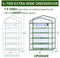 Worth 5 Tier Mini Greenhouse with Clear Polyethylene Cover, 27" Long x 19" Wide x 75" High Garden Green House