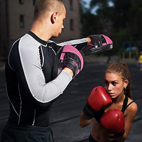 Punching Mitts Kickboxing Muay Thai MMA Boxing Mitts Training Focus Punch Mitts Bags Hand Target Pads for Kids, Men & Women (Pair)