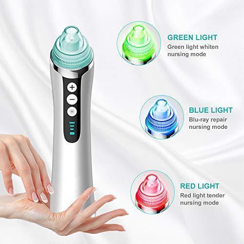 Blackhead Remover Pore Vacuum Electric Acne Comedo Extractor Tool USB Rechargeable Blackhead Suction Advanced Skin Therapy Kit Blackhead Vacuum Suction Remover Restore Radiance & Beauty for Skin